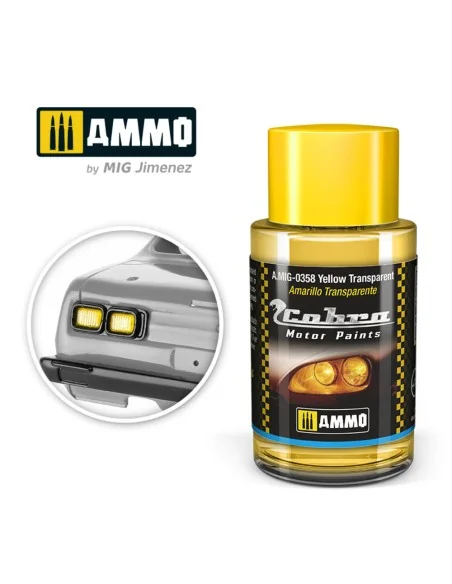 COBRA MOTOR Yellow transparent - AMMO by MIG Jimenez A.MIG-0358