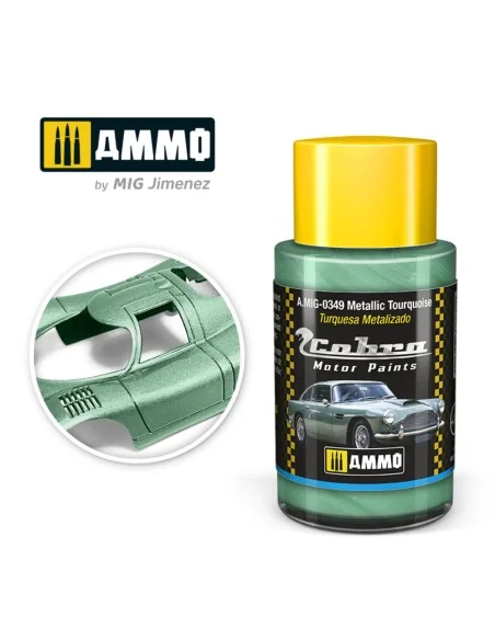 COBRA MOTOR Metallic Tourquoise - AMMO by MIG Jimenez A.MIG-0349