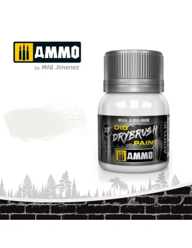 DRYBRUSH White - AMMO by MIG Jimenez A.MIG-0600