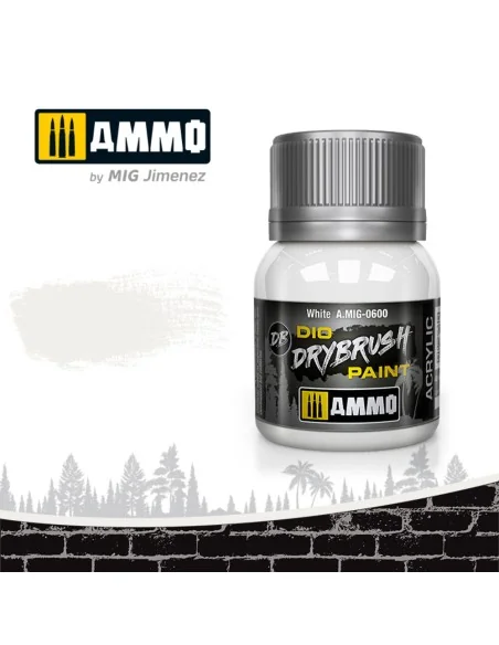 DRYBRUSH White - AMMO by MIG Jimenez A.MIG-0600