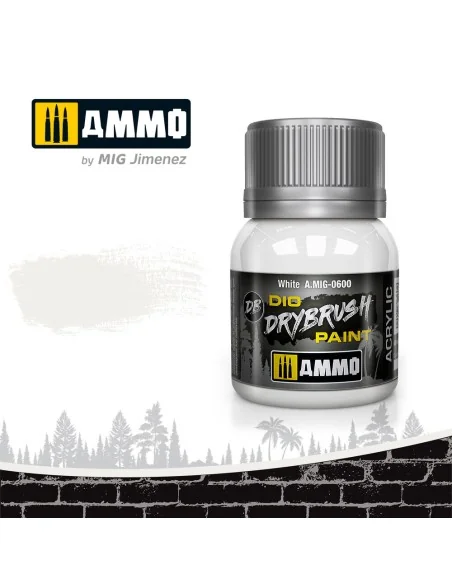 DRYBRUSH White - AMMO by MIG Jimenez A.MIG-0600