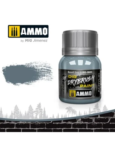 DRYBRUSH Basalt Grey - AMMO by MIG Jimenez A.MIG-0603