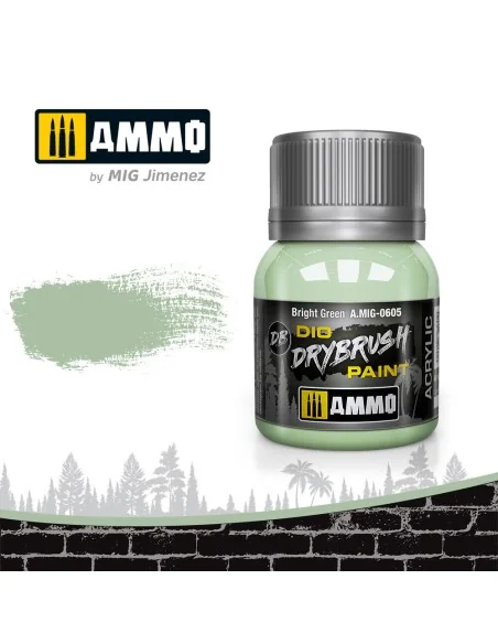 DRYBRUSH Bright Green - AMMO by MIG Jimenez A.MIG-0605