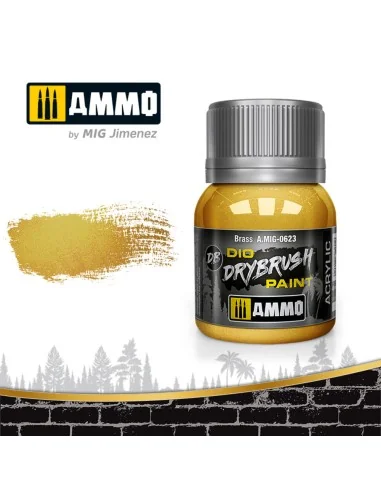 DRYBRUSH Brass - AMMO by MIG Jimenez A.MIG-0623