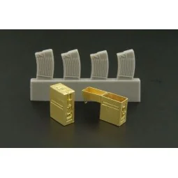 2cm FLAK magazines and boxes, 1/48 - Hauler HLX48205