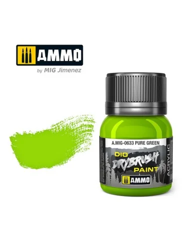 DRYBRUSH Pure Green - AMMO by MIG Jimenez A.MIG-0633