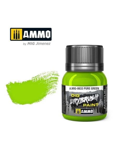 DRYBRUSH Pure Green - AMMO by MIG Jimenez A.MIG-0633