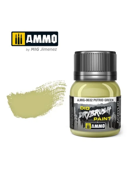 DRYBRUSH Putrid Green - AMMO by MIG Jimenez A.MIG-0632