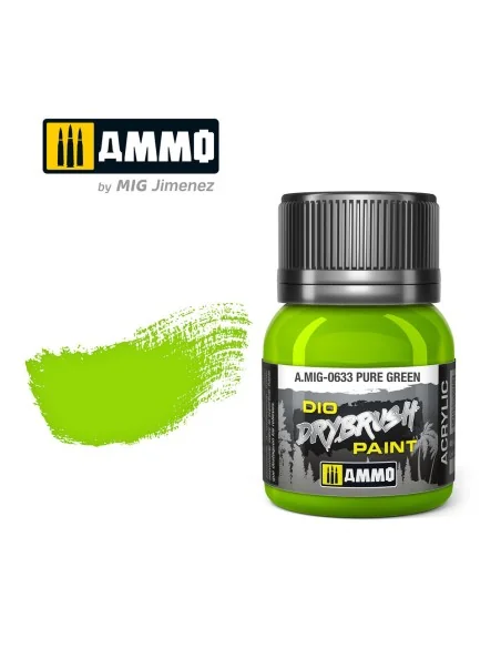 DRYBRUSH Pure Green - AMMO by MIG Jimenez A.MIG-0633