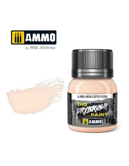 DRYBRUSH Light Flesh - AMMO by MIG Jimenez A.MIG-0636