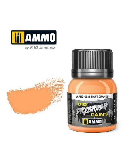 DRYBRUSH Light Orange - AMMO by MIG Jimenez A.MIG-0638