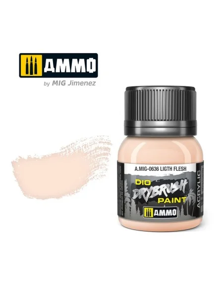 DRYBRUSH Light Flesh - AMMO by MIG Jimenez A.MIG-0636