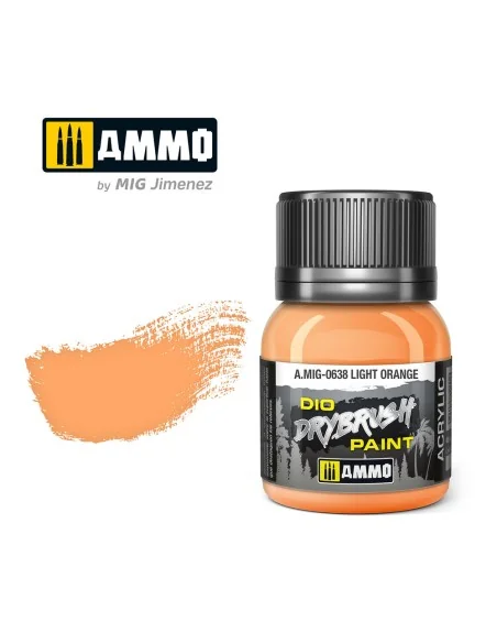 DRYBRUSH Light Orange - AMMO by MIG Jimenez A.MIG-0638