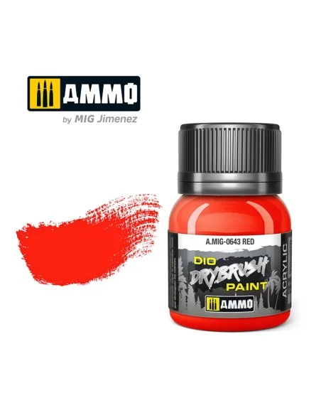 DRYBRUSH Red - AMMO by MIG Jimenez A.MIG-0643