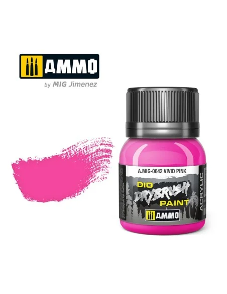 DRYBRUSH Vivid Pink - AMMO by MIG Jimenez A.MIG-0642