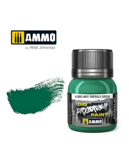 DRYBRUSH Emerald Green - AMMO by MIG Jimenez A.MIG-0647