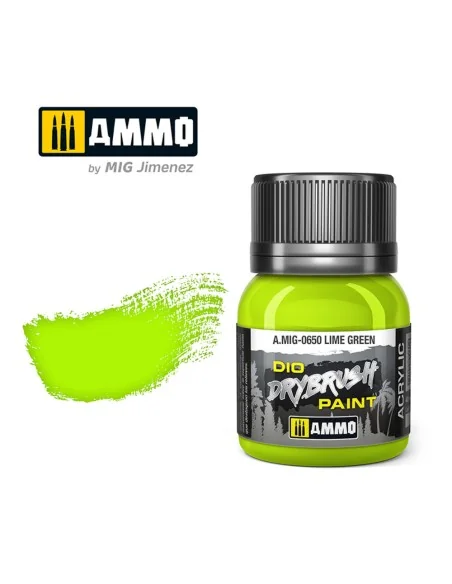 DRYBRUSH Lime Green - AMMO by MIG Jimenez A.MIG-0650