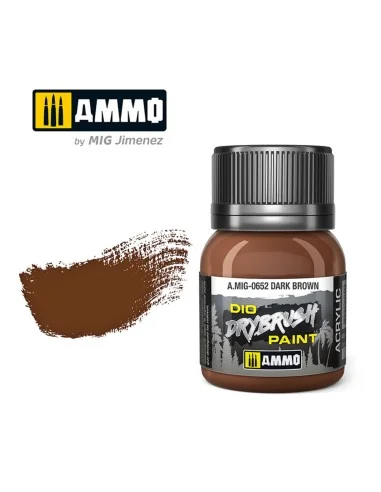 DRYBRUSH Dark Brown - AMMO by MIG Jimenez A.MIG-0652
