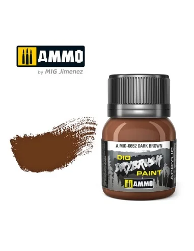 DRYBRUSH Dark Brown - AMMO by MIG Jimenez A.MIG-0652