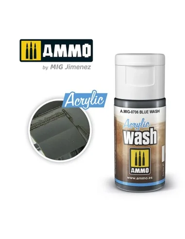 ACRYLIC WASH Blue Wash - AMMO by MIG Jimenez A.MIG-0706