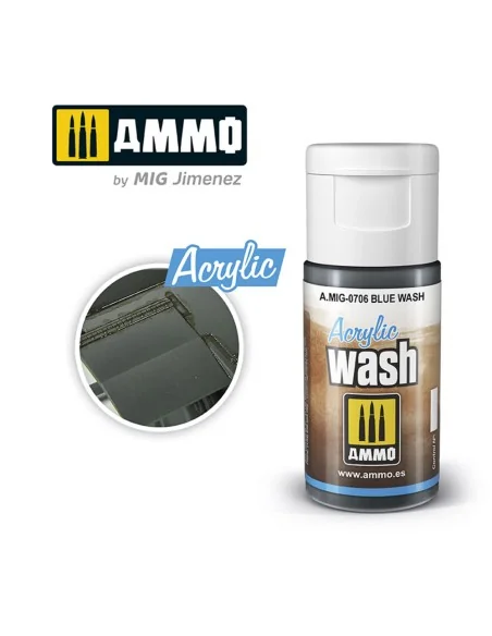 ACRYLIC WASH Blue Wash - AMMO by MIG Jimenez A.MIG-0706