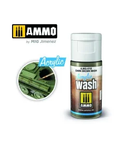 ACRYLIC WASH Dark Brown Wash - AMMO by MIG Jimenez A.MIG-0705 2