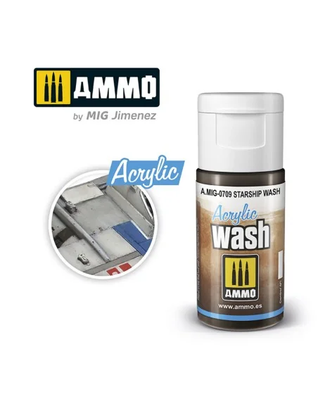 ACRYLIC WASH Starship Wash - AMMO by MIG Jimenez A.MIG-0709