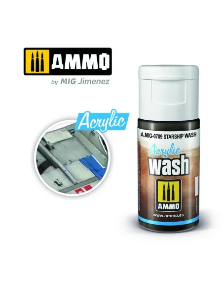 ACRYLIC WASH Starship Wash - AMMO by MIG Jimenez A.MIG-0709