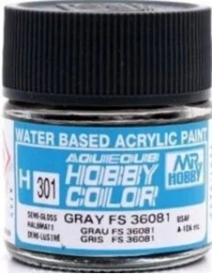 Mr Hobby -Gunze Aqueous Hobby Colors (10 ml) Gray FS 36081 - Mr Hob...