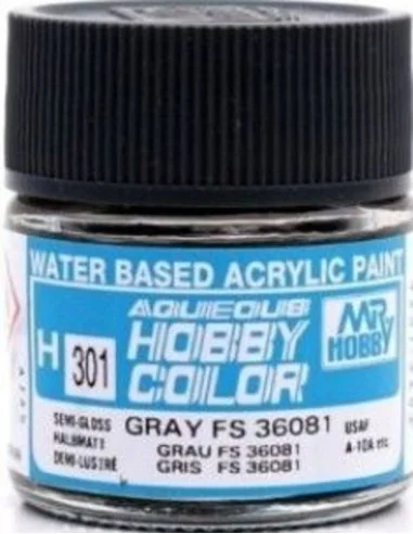 Mr Hobby -Gunze Aqueous Hobby Colors (10 ml) Gray FS 36081 - Mr Hob...