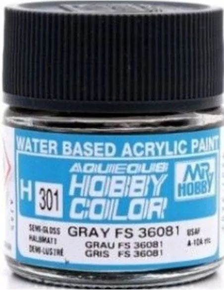 Mr Hobby -Gunze Aqueous Hobby Colors (10 ml) Gray FS 36081 - Mr Hob...