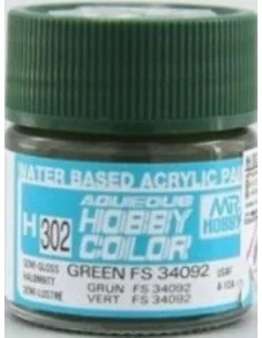 Mr Hobby -Gunze Aqueous Hobby Colors (10 ml) Green FS 34092 - Mr Ho...