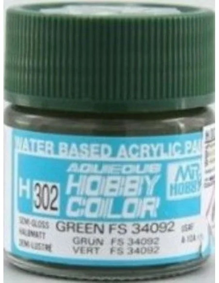 Mr Hobby -Gunze Aqueous Hobby Colors (10 ml) Green FS 34092 - Mr Ho...