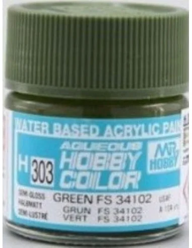 Mr Hobby -Gunze Aqueous Hobby Colors (10 ml) Green FS 34102 - Mr Ho...