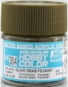 Mr Hobby -Gunze Aqueous Hobby Colors (10 ml) Olive Drab FS 34067 - ...