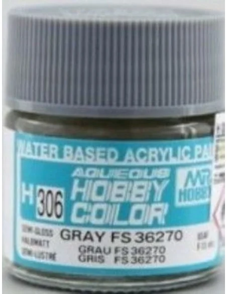Mr Hobby -Gunze Aqueous Hobby Colors (10 ml) Gray FS 36270 - Mr Hob...
