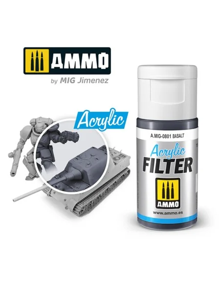 ACRYLIC FILTER Basalt - AMMO by MIG Jimenez A.MIG-0801