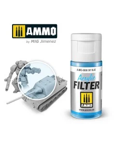 ACRYLIC FILTER Sky Blue - AMMO by MIG Jimenez A.MIG-0806 2