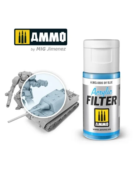 ACRYLIC FILTER Sky Blue - AMMO by MIG Jimenez A.MIG-0806