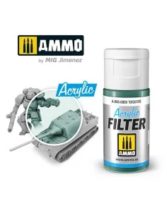 ACRYLIC FILTER Turquoise - AMMO by MIG Jimenez A.MIG-0809