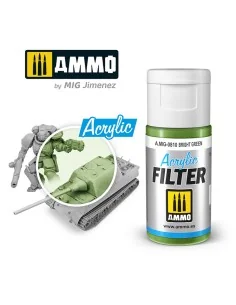ACRYLIC FILTER Bright Green - AMMO by MIG Jimenez A.MIG-0810