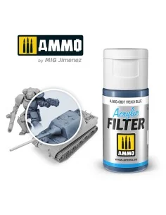 ACRYLIC FILTER French Blue - AMMO by MIG Jimenez A.MIG-0807 2