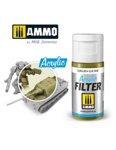 ACRYLIC FILTER Olive Drab - AMMO by MIG Jimenez A.MIG-0814