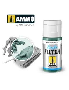 ACRYLIC FILTER Turquoise - AMMO by MIG Jimenez A.MIG-0809 2