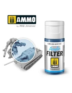 ACRYLIC FILTER Marine Blue - AMMO by MIG Jimenez A.MIG-0808 2
