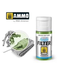 ACRYLIC FILTER Bright Green - AMMO by MIG Jimenez A.MIG-0810 2