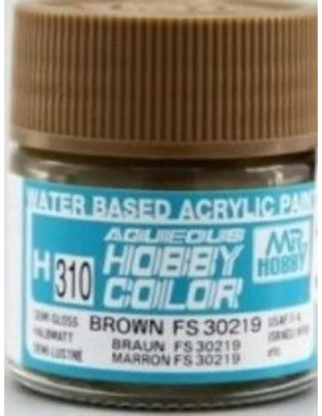 Mr Hobby -Gunze Aqueous Hobby Colors (10 ml) Brown FS 30219 - Mr Ho...