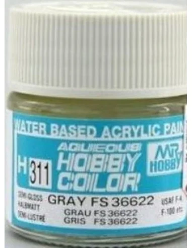 Mr Hobby -Gunze Aqueous Hobby Colors (10 ml) Gray FS 36622 - Mr Hob...