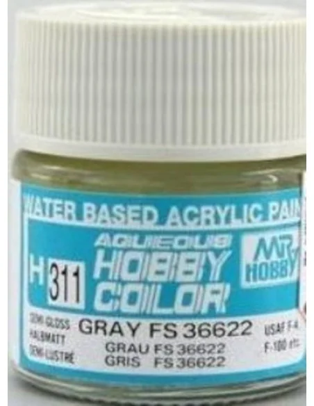 Mr Hobby -Gunze Aqueous Hobby Colors (10 ml) Gray FS 36622 - Mr Hob...