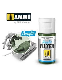 ACRYLIC FILTER Green Black - AMMO by MIG Jimenez A.MIG-0815